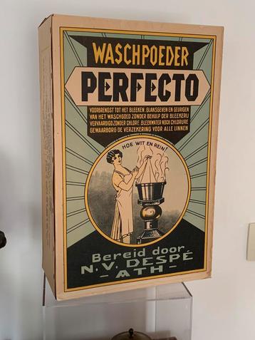 Boîte publicitaire ancienne poudre à lessive, ca 1930, rare 