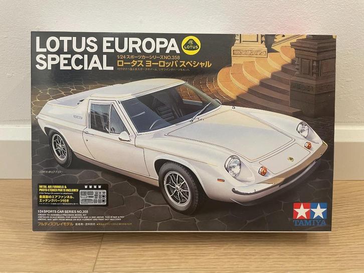 Tamiya Lotus Europa Special 1/24 #24358, Hobby en Vrije tijd, Modelbouw | Auto's en Voertuigen, Zo goed als nieuw, Auto, Groter dan 1:32