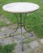 table de jardin en fer antique dessus en marbre avec étiquet, Antiquités & Art, Enlèvement