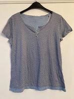 T-shirt blauw-grijs - Tom Tailor - M, Maat 38/40 (M), Blauw, Korte mouw, Gedragen