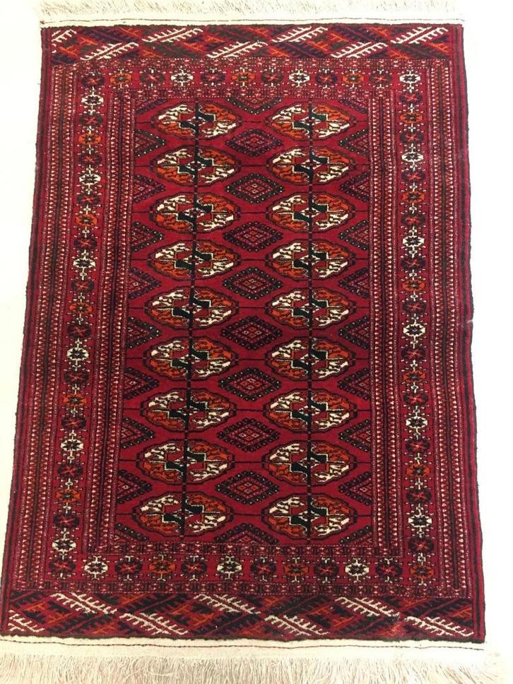 Handgeknoopt Perzisch tapijt 120x84cm - Wol, Huis en Inrichting, Stoffering | Tapijten en Vloerkleden, Gebruikt, 50 tot 100 cm