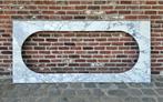 Marmeren blad met ovale uitsparing voor bad – 180 cm x 81 cm, Ophalen, Overige typen, Nieuw, 50 tot 100 cm