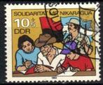 Duitsland DDR 1983 - Yvert 2473 - Solidariteit Nicaragu (ST), Timbres & Monnaies, Timbres | Europe | Allemagne, RDA, Affranchi