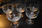 1 lot de 5 verres Schott-Zwiesel en cristal gravé, Enlèvement