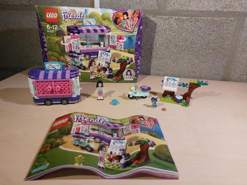 Lego friends 41332 - Emma's kunstkraam, Kinderen en Baby's, Speelgoed | Duplo en Lego, Gebruikt, Lego, Complete set, Ophalen of Verzenden