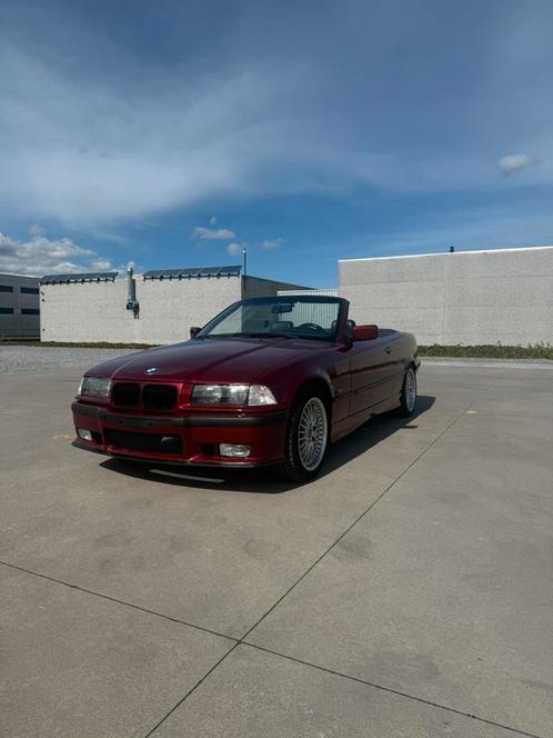 BMW E36 cabrio, Auto's, BMW, Particulier, 3 Reeks, Benzine, Cabriolet, 2 deurs, Handgeschakeld, Rood, Zwart, Leder, Achterwielaandrijving