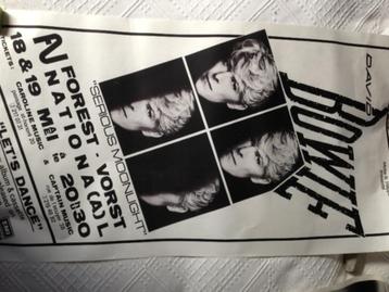 1983 : David Bowie : Serious Moonlight, Enlèvement, Comme neuf, Affiche, Œuvre d'art ou Peinture