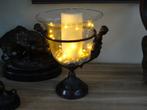 2 glazen coupes (met brons ), Ophalen