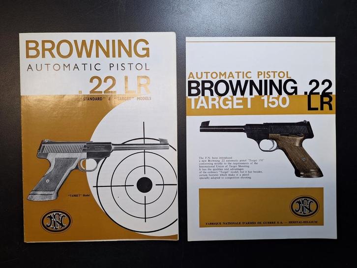 FN Herstal Browning 1968 automatisch pistool handleiding, Verzamelen, Merken en Reclamevoorwerpen, Gebruikt, Overige typen, Ophalen of Verzenden
