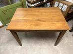 Antiek massief tafeltje met lade, Ophalen, Gebruikt, 50 tot 100 cm, Eikenhout