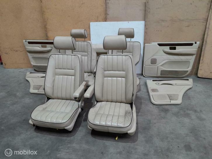 Leren Stoelen Bank Range Rover P38 beige Leer Zetels, Auto-onderdelen, Interieur en Bekleding, Land Rover, Gebruikt, Ophalen of Verzenden