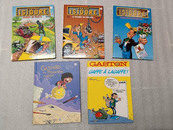 BD Garage Isidore 3 5 6, Gaspard et, Gaston Lagaffe 15 Gaffe, Livres, BD, Utilisé, Enlèvement ou Envoi