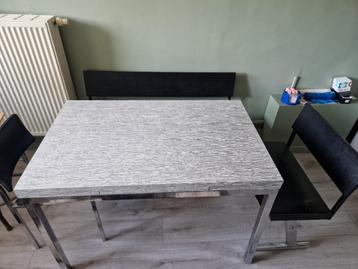 Table vintage à rallonge, Enlèvement, Utilisé