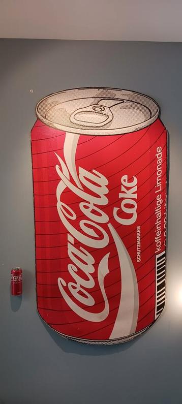 Grand présentoir en carton Coca Cola années 80