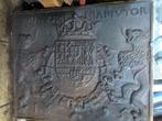 Plaque ancienne en fonte pour cheminée, Ophalen, Gebruikt