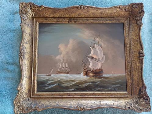 Schilderij in olieverf, Bernard Page, Antiek en Kunst, Kunst | Schilderijen | Klassiek, Ophalen