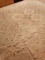 Wit tafelkleed licht beschadigd, Ophalen of Verzenden, Gebruikt