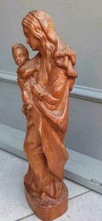Statue en Bois Vintage Marie avec Enfant, Enlèvement ou Envoi