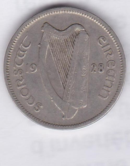 Ierland 6 pence 1928, Postzegels en Munten, Munten | Europa | Niet-Euromunten, Losse munt, Overige landen, Ophalen of Verzenden