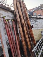 oude houten vloerbalken badders ( 15 cm hoog, tot 5,5 m ), Tuin en Terras, Palen, Balken en Planken, Ophalen, Gebruikt, 250 cm of meer