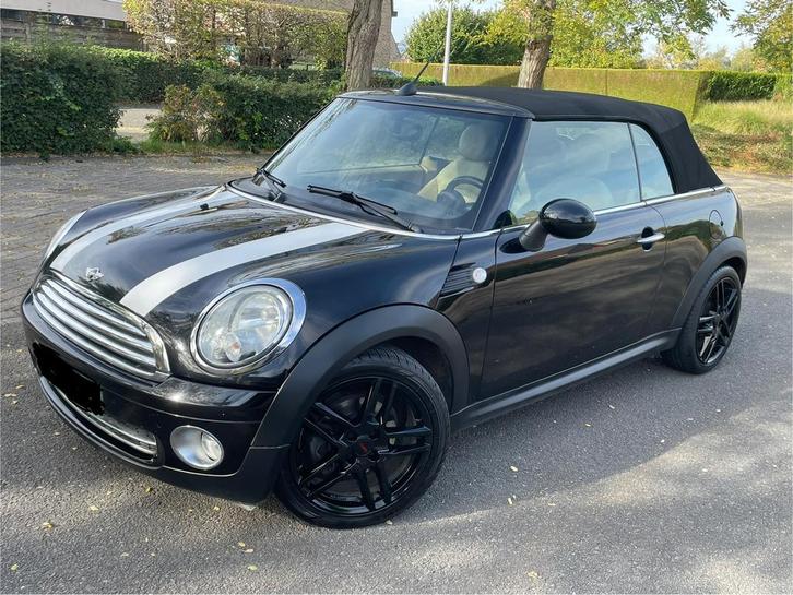 Mini Cooper Cabriolet 1.6 Benzine Bj 2009, Auto's, Mini, Bedrijf, Te koop, Cooper, Lederen bekleding, Benzine, Euro 5, Cabriolet