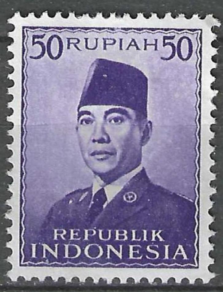 Indonesie 1953 - Yvert 71 - President Sukarno (ZG), Postzegels en Munten, Postzegels | Azië, Postfris, Verzenden