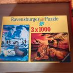Ravensburger puzzels 2x1000 stuks in doos, Enlèvement