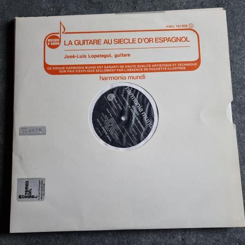 LP José-Luis Lopategui - La guitare au siècle d'or espagnol, CD & DVD, Vinyles | Classique, Utilisé, 12 pouces, Enlèvement ou Envoi