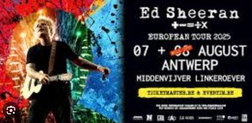 Tickets Ed Sheeran 7 aug 2025- Antwerpen, Tickets en Kaartjes, Concerten | Pop, Augustus