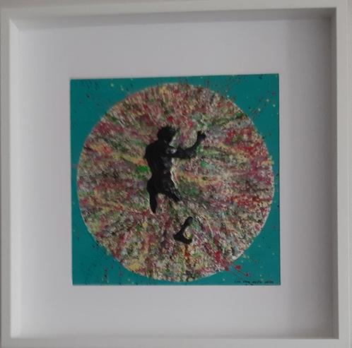 Schilderij: "AWAY FROM REALITY"., Antiek en Kunst, Kunst | Schilderijen | Abstract, Ophalen