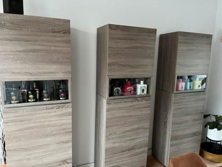 Vitrine kasten 192x60x38,5, Huis en Inrichting, Kasten | Vitrinekasten, Zo goed als nieuw, 150 tot 200 cm, 50 tot 100 cm, 25 tot 50 cm