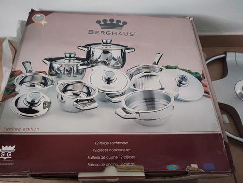 Promo Batterie de casseroles Berghaus, Huis en Inrichting, Keuken | Potten en Pannen, Nieuw