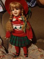 Porceleinen pop met kerstkleren !!, Ophalen of Verzenden, Pop