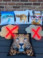 4 Sierkussens met dierenprint, Ophalen, Zo goed als nieuw