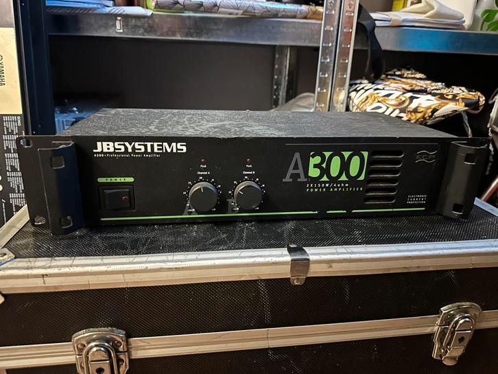 JB Systems A300 Power Amplifier – 2x150W – Zeer goede staat, Muziek en Instrumenten, Versterkers | Keyboard, Monitor en PA, Zo goed als nieuw