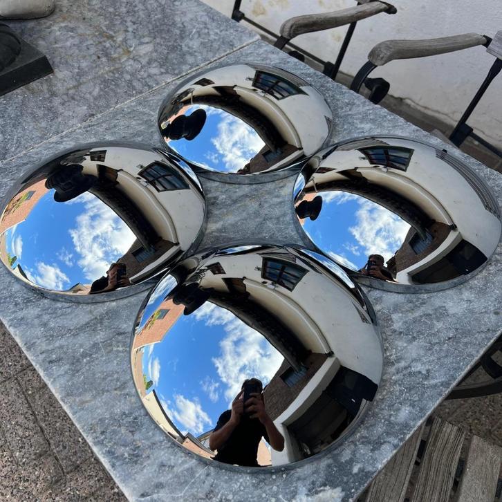 VW Kever Baby Moon wieldoppenset 4x130 5x112, Auto diversen, Auto-accessoires, Zo goed als nieuw, Verzenden