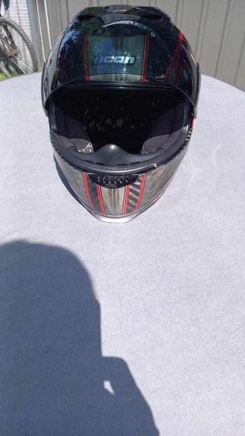casque ICON airframe CARBON RR taille L (carbone), Motoren, Kleding | Motorhelmen, Heren, Integraalhelm, L, Overige merken, Tweedehands