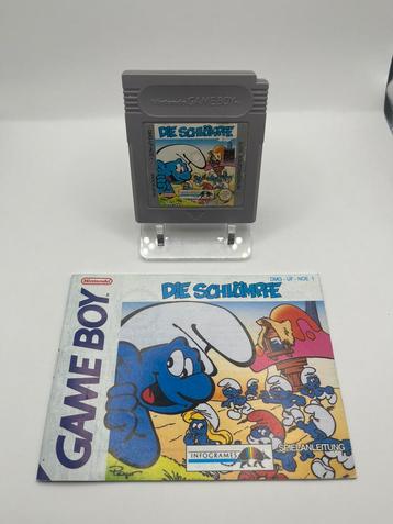 Les Schtroumpfs Nintendo GameBoy Game Allemand + Manuel