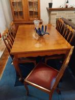 tafel en stoelen, Huis en Inrichting, Tafels | Eettafels, Ophalen, Gebruikt, 100 tot 150 cm, Klassiek