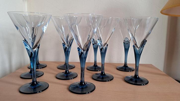 Vintage - Witte wijnglazen, Luigi Bormioli/Italië, Verzamelen, Glas en Drinkglazen, Zo goed als nieuw, Ophalen