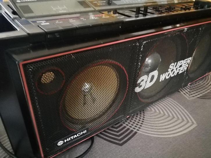 ghettoblaster Hitachi TRK-7620E uit 1984, Audio, Tv en Foto, Radio's, Gebruikt, Radio, Ophalen