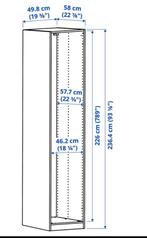 IKEA PAX kledingkast wit – 5058237 cm – met deur en 3 lades, Ophalen, Gebruikt