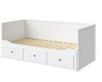 1 wit persoonsbed bedbank ikea, Huis en Inrichting, Slaapkamer | Bedden, Ophalen, Zo goed als nieuw, Wit