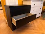 commode zwart 3 lades, Huis en Inrichting, Ophalen, Overige materialen, 50 tot 100 cm, Zo goed als nieuw