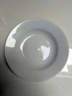 Witte diepen borden, Uni, Assiettes(s), Comme neuf, Céramique
