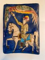 Carreaux de poterie persans anciens. (21,5x15x1), Enlèvement ou Envoi