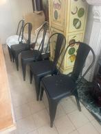 Metalen stoelen. Mat zwart, Ophalen, Zo goed als nieuw