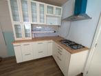 Complete IKEA-keuken met toestellen te koop, Huis en Inrichting, Ophalen, Gebruikt, Wit, Hoekkeuken