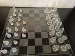 Schaakspel glas, Hobby en Vrije tijd, Ophalen of Verzenden, Zo goed als nieuw