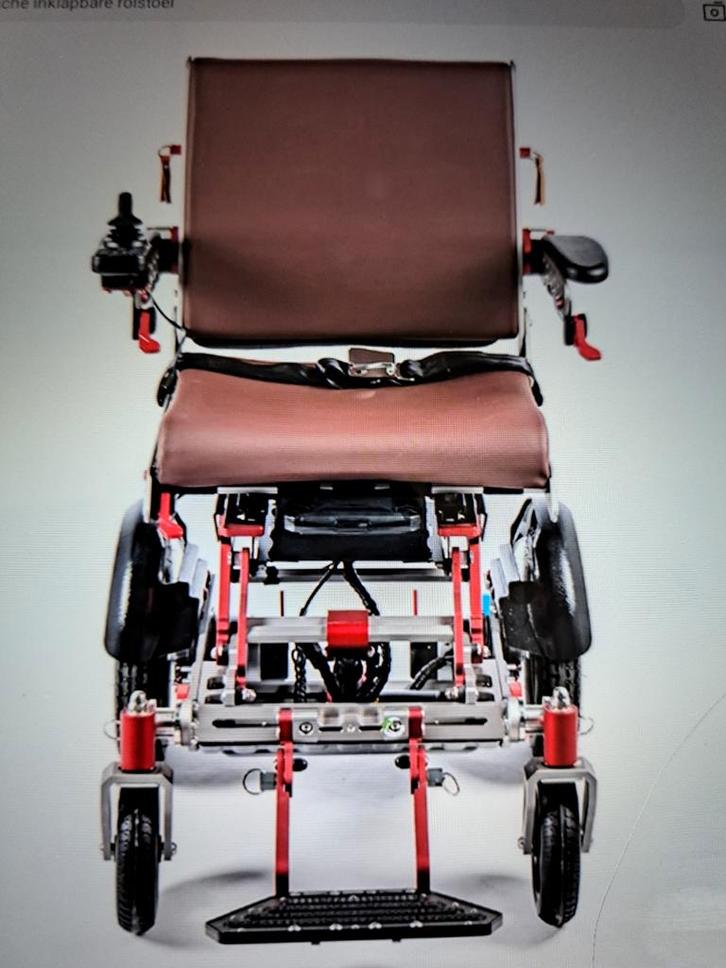Opvouwbare electrisce rolstoel met afstands bediening., Diversen, Rolstoelen, Ophalen